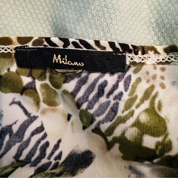 Animal print top; rouched on the side: size L - Picture 4 of 6